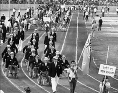 Opening ceremony of the 1968 Summer Paralympic Games in Israel